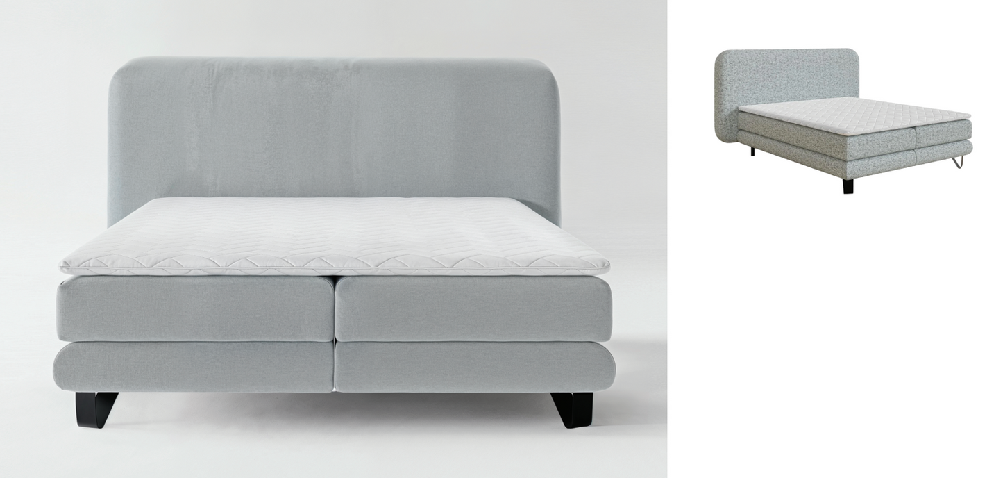 Carmen Bett - Hotelbett Boxspring Bonellfedern Taschenfederkern Matratze Topper extra