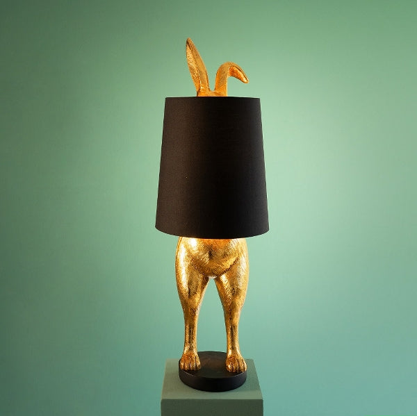 Tischleuchte Kitty - Schwarz/Gold