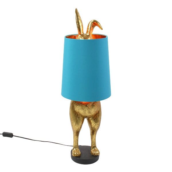 Tischleuchte Hello Gold/Blau